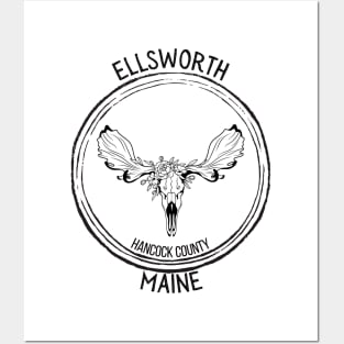 Ellsworth Maine Moose Posters and Art